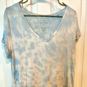 Blue AEO Soft & Sexy Short Sleeve, V-Neck T